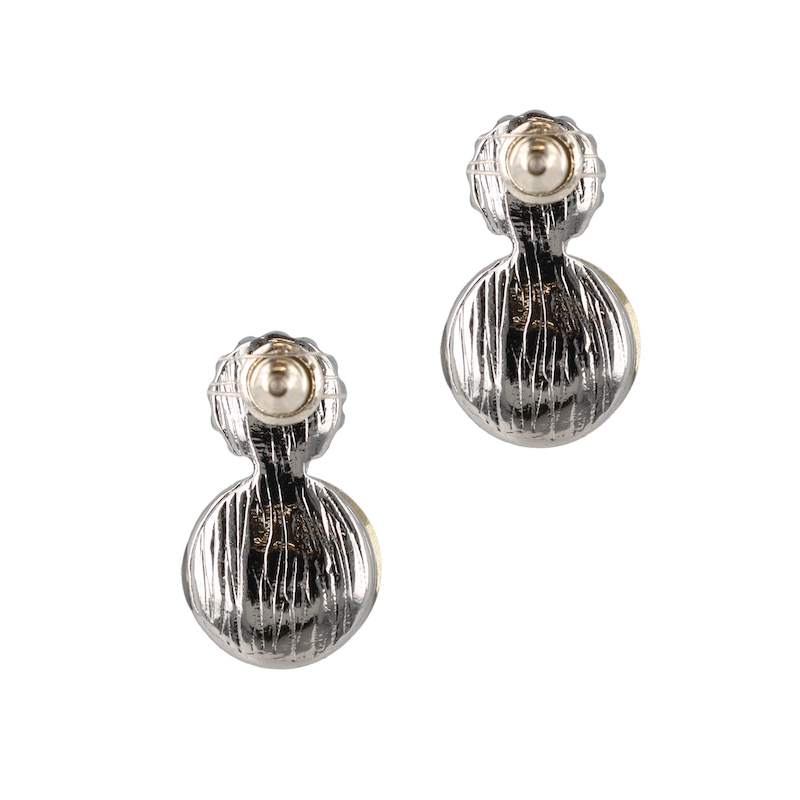 Ophelia Earpins Crystal - Rhodium