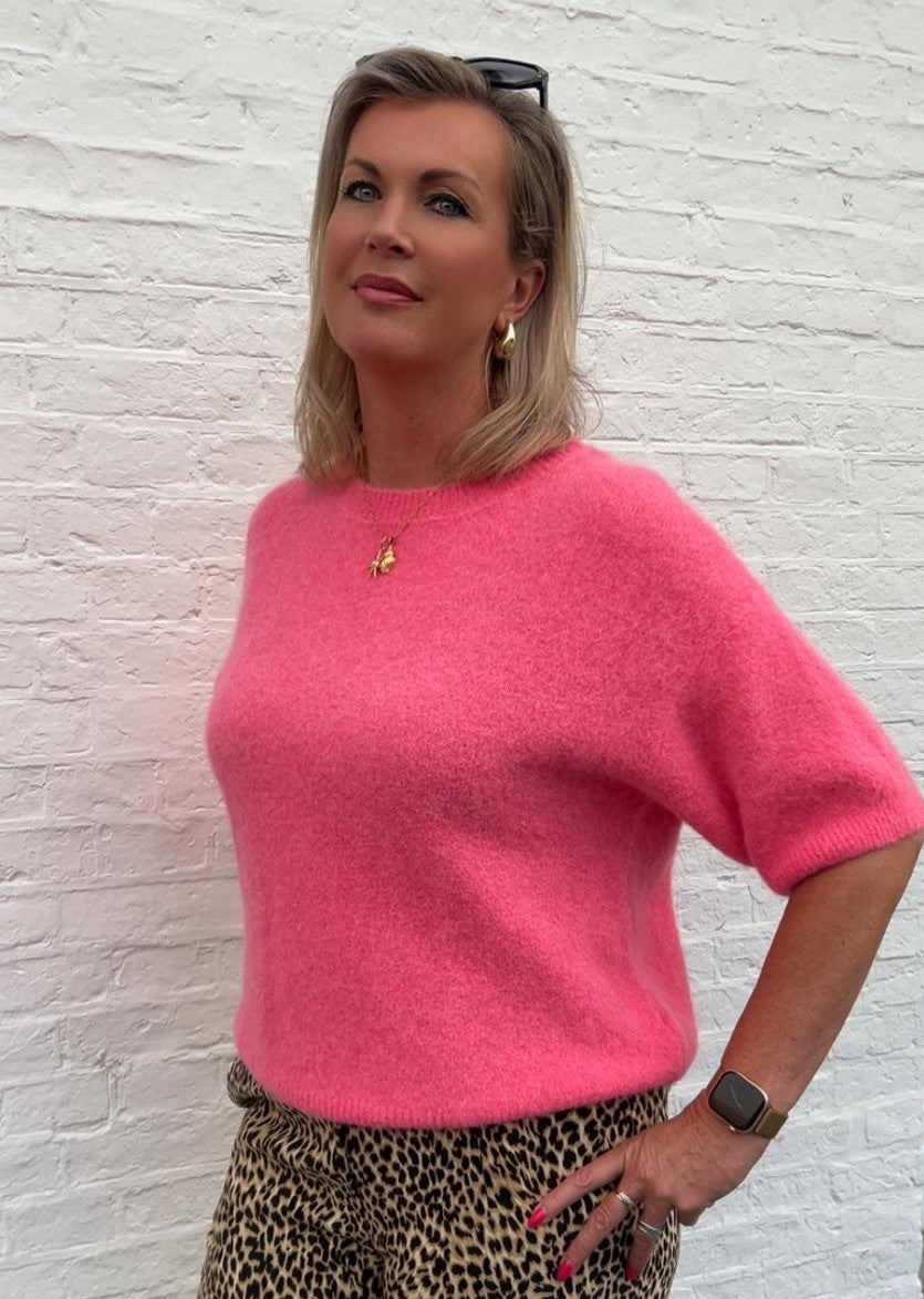 Luxus-Strickpullover aus Alpaka-Wolle – Kurzarm & Made in Italy